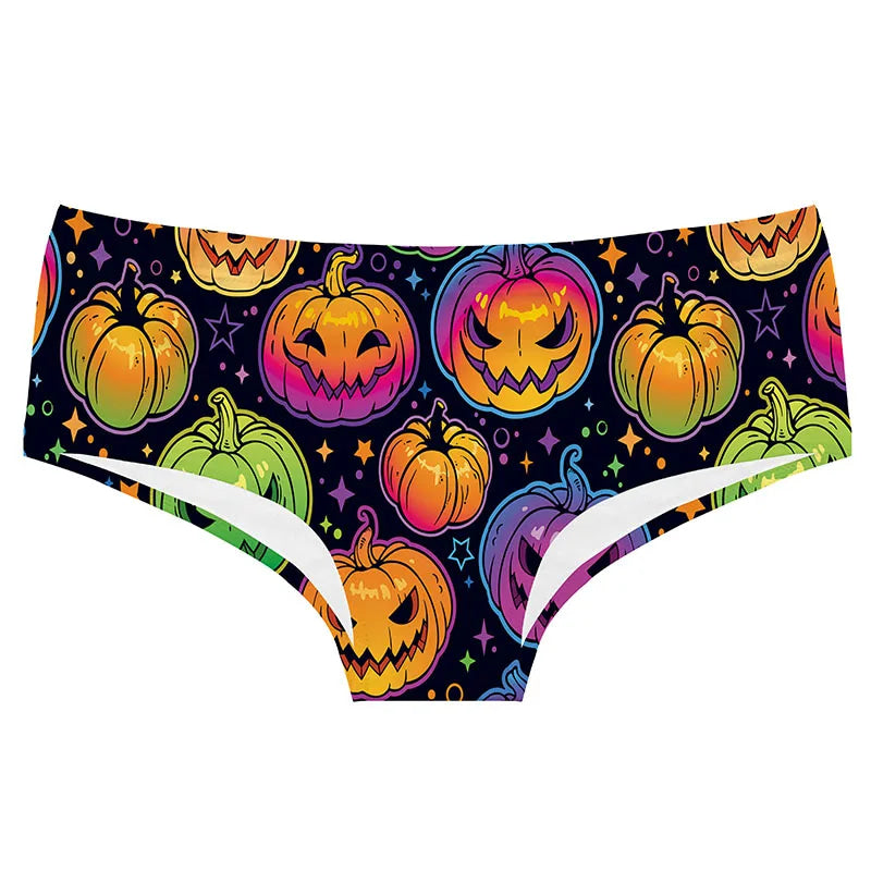Pumpkin Party Undies Halloween Jack-O-Lantern Underwear