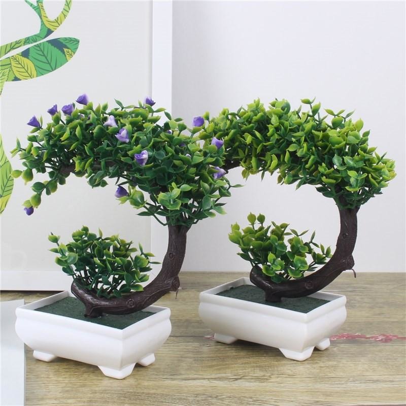 Arching Bonsai Tree Artificial Simulated Fake Plants Greenery Shrubs by Arcane Trail