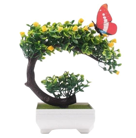 Arching Bonsai Tree Artificial Simulated Fake Plants Greenery Shrubs by Arcane Trail