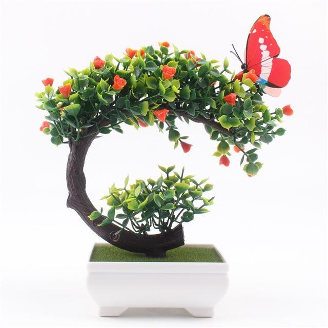 Arching Bonsai Tree Artificial Simulated Fake Plants Greenery Shrubs by Arcane Trail