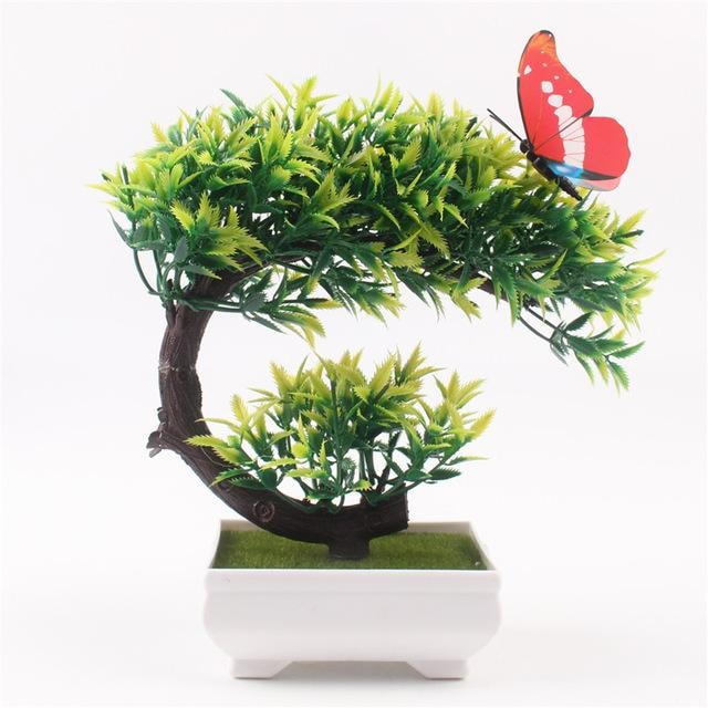 Arching Bonsai Tree Artificial Simulated Fake Plants Greenery Shrubs by Arcane Trail