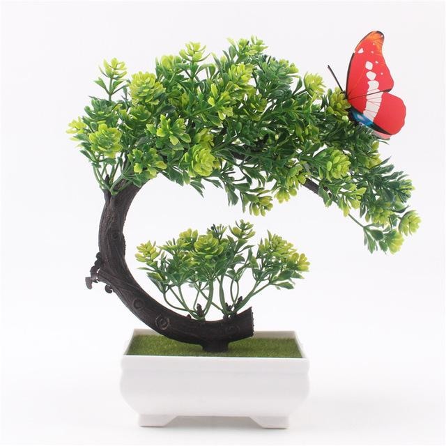 Arching Bonsai Tree Artificial Simulated Fake Plants Greenery Shrubs by Arcane Trail