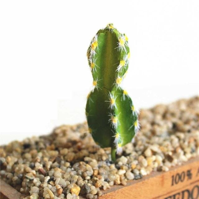 Green Artificial Cacti Plants Simulation Fake Cactus Planters Terrarium Pots Garden by Arcane Trail
