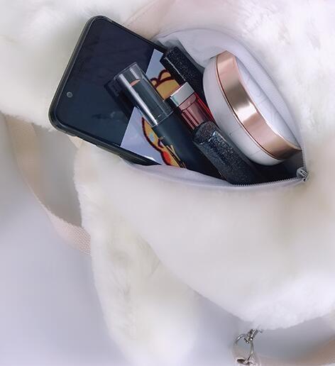 Creepy Evil White Bunny Rabbit Backpack Plush Cards Poker Playing Mad Hatter