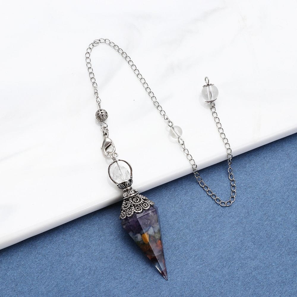Crystal Dowsing Pendulum & Necklace - pendulum