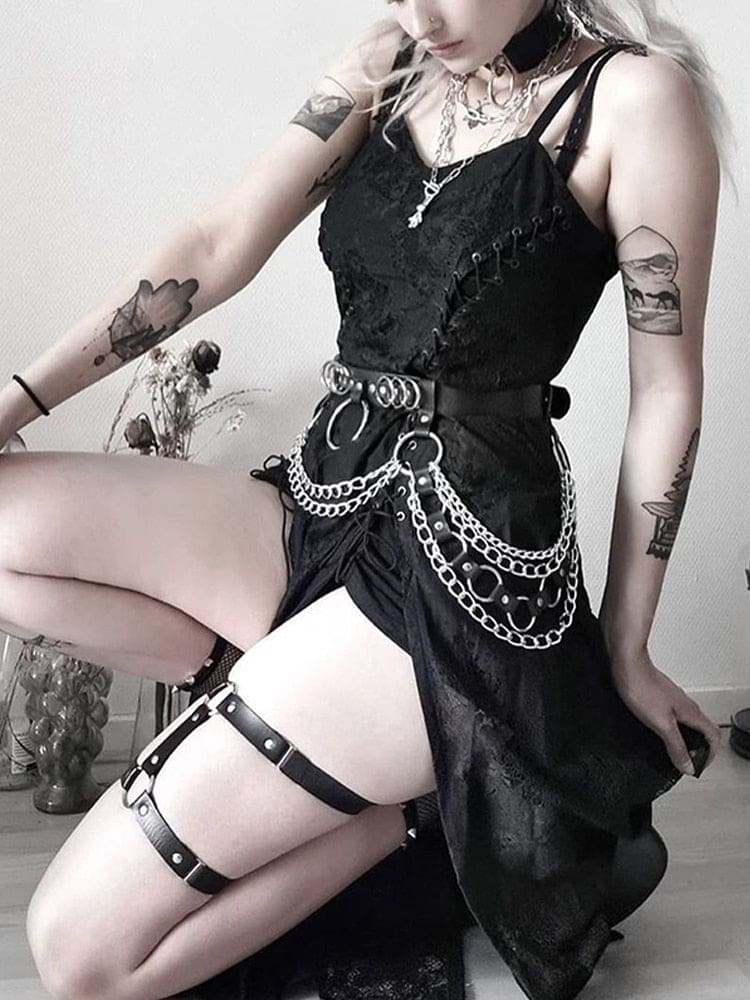 Deconstructed Goth Queen Dress - dress