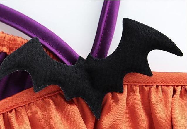 Halloween Bloomer Baby Lingerie Set - bat, bat wings, bats, bloomer, bloomers