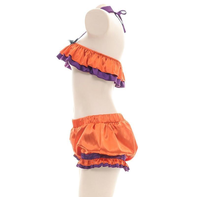 Halloween Bloomer Baby Lingerie Set - bat, bat wings, bats, bloomer, bloomers