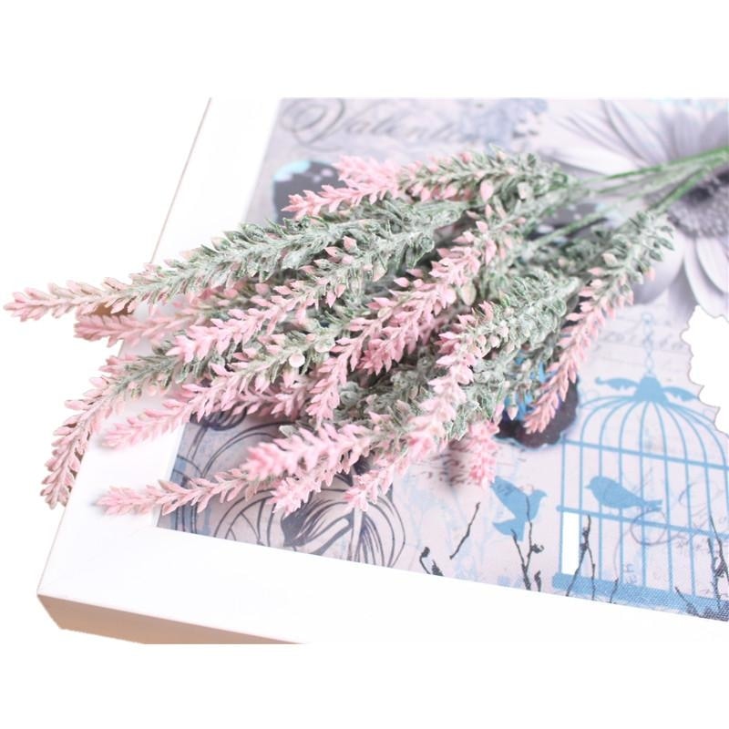 Pink Lavender Bunches Dried Herbs Artificial Plant Simulation Fake Herbal Planter Pots by Arcane Trail