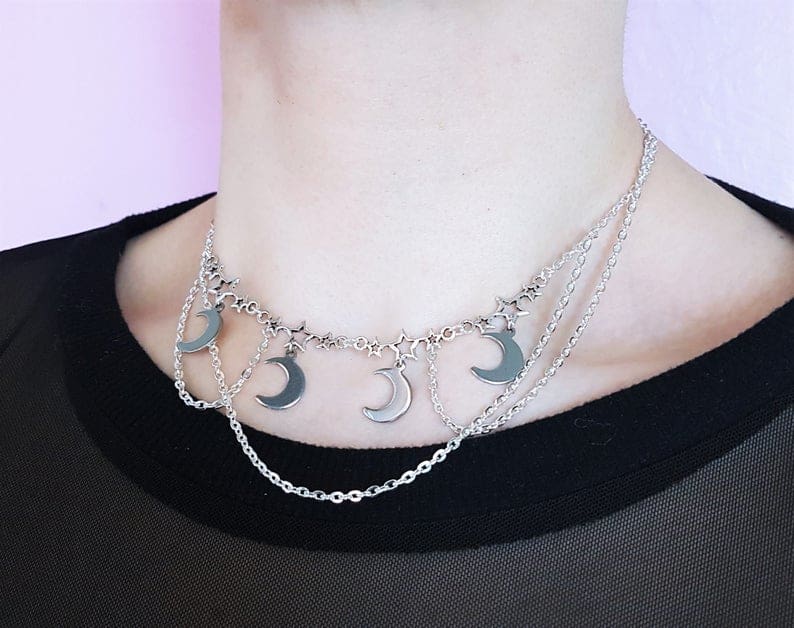 Mystic Moon Grunge Chokers - 10 - necklace