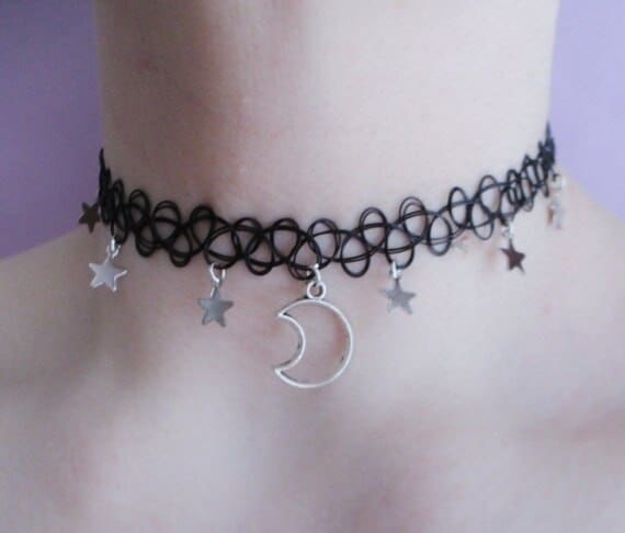 Mystic Moon Grunge Chokers - necklace