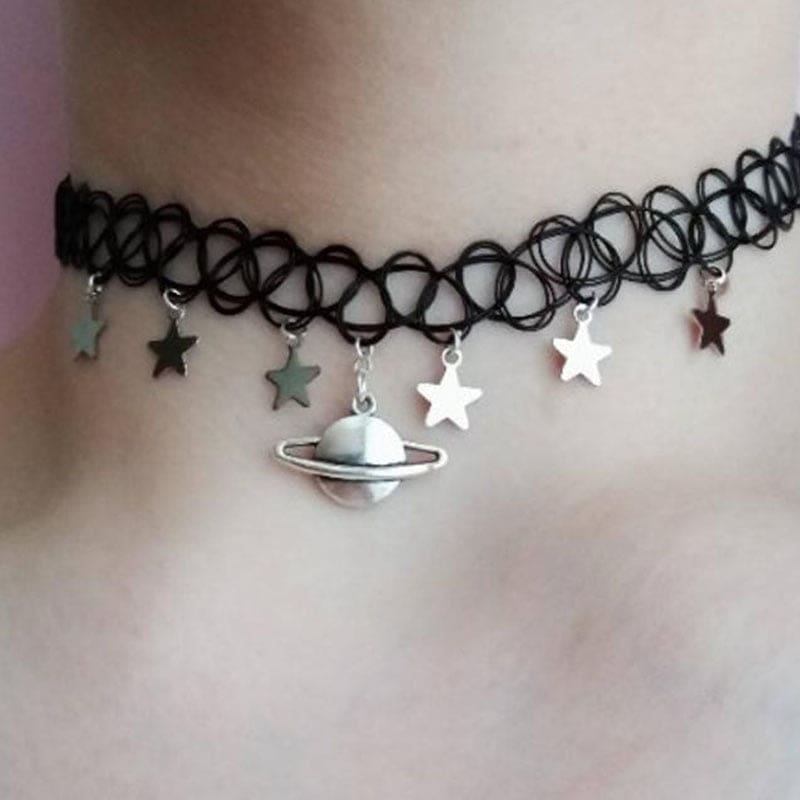 Mystic Moon Grunge Chokers - necklace