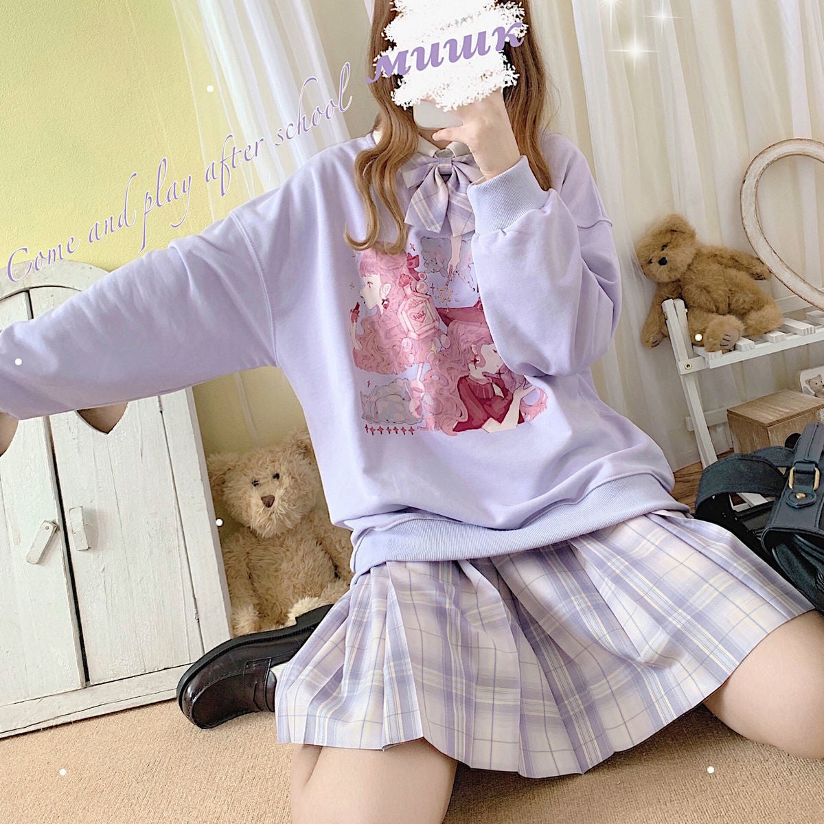 Pastel Witch Crewneck - fairy kei, hoodie, hoodies, pastel pullover