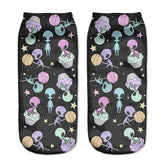 Pastel Goth Alien Cupcake Lollies Candy Socks Gothic Kawaii