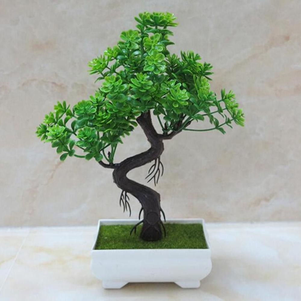 artificial bonsai tree small Single Tall Bonsai Tree Artificial Simulation Plants