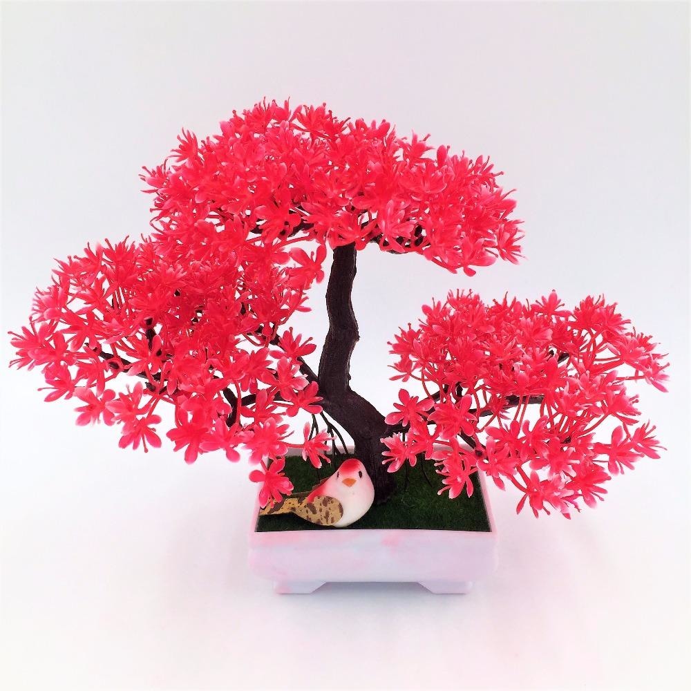 Solid Triple Bonsai - Red - Plants