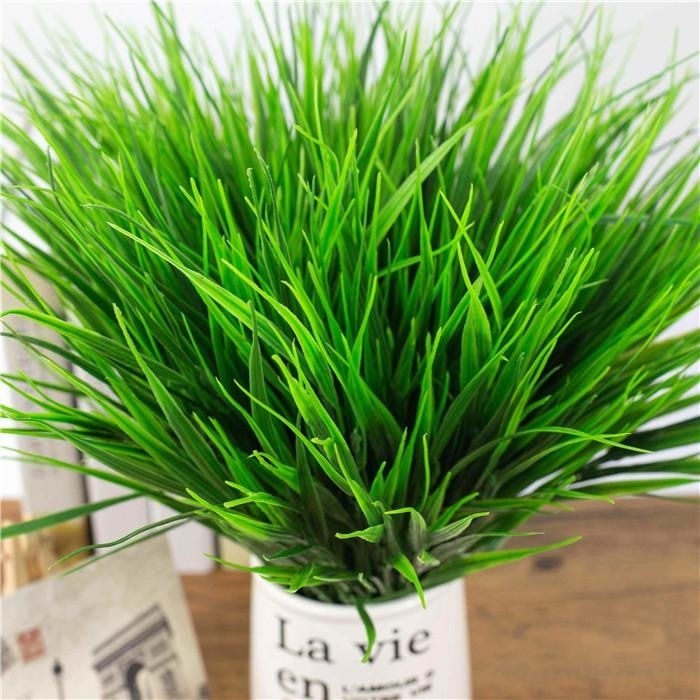 Green Artificial Grass Bunches Simulated Fake Plants Planters by Arcane Trail