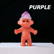 colorful crystal troll doll figurines 