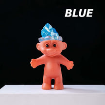 colorful crystal troll doll figurines 