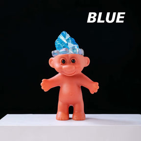 colorful crystal troll doll figurines 