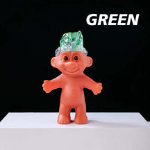 colorful crystal troll doll figurines 