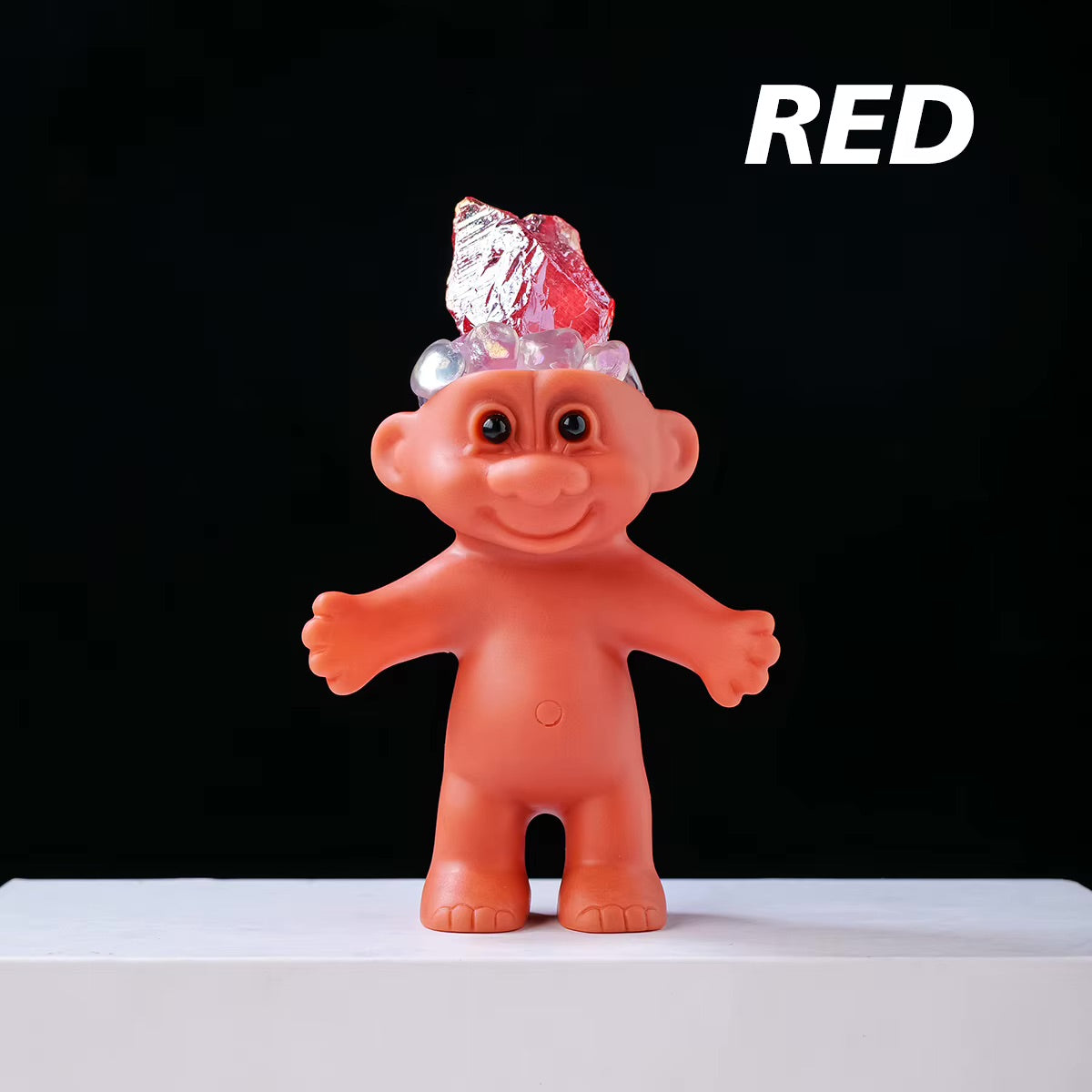 colorful crystal troll doll figurines 