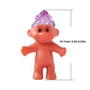 colorful crystal troll doll figurines 