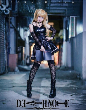 Misa Amane’s gothic wardrobe deserves its own fan club. This Death Note-inspired cosplay set brings her signature dark