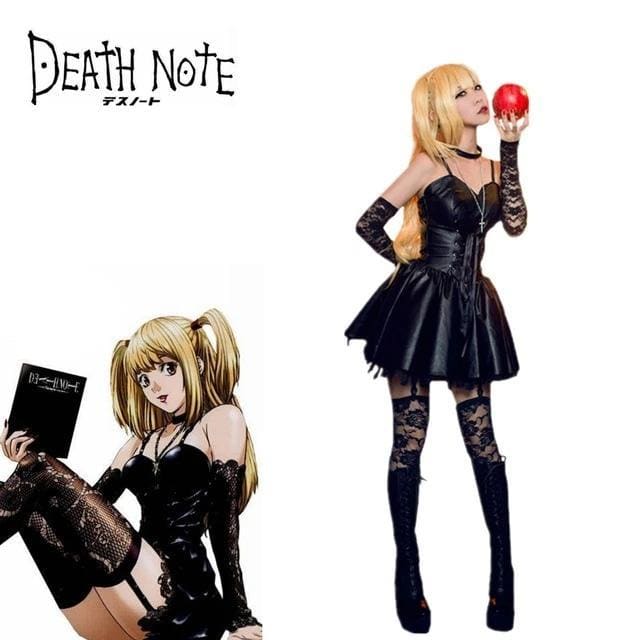 Misa Amane’s gothic wardrobe deserves its own fan club. This Death Note-inspired cosplay set brings her signature dark