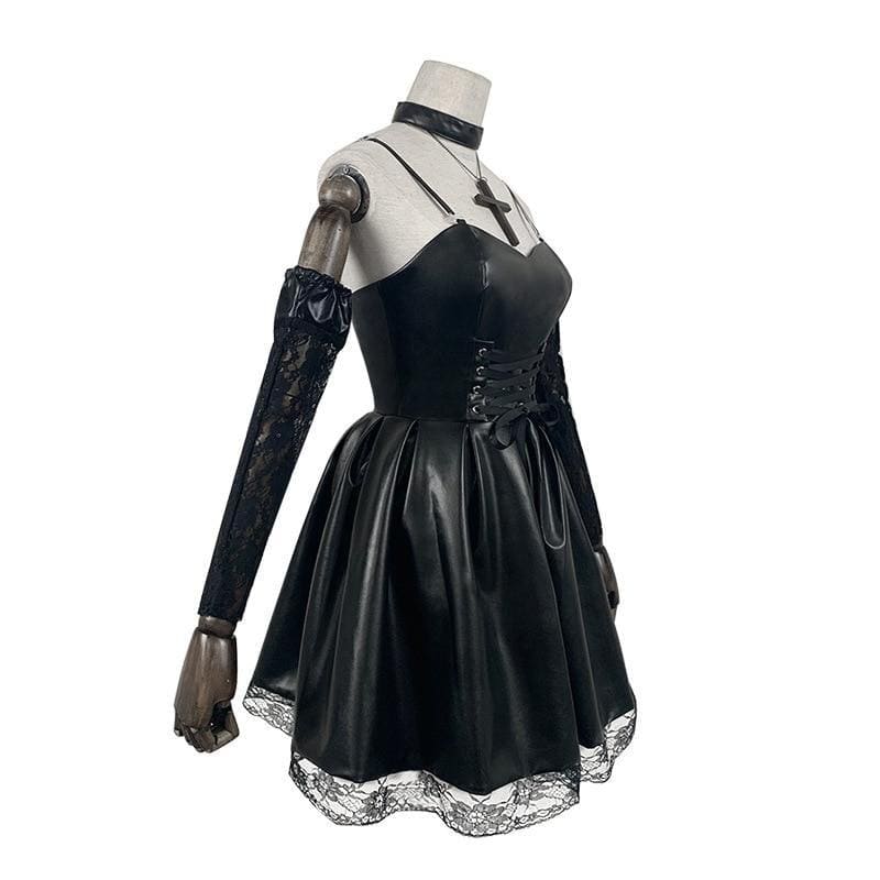 Misa Amane’s gothic wardrobe deserves its own fan club. This Death Note-inspired cosplay set brings her signature dark