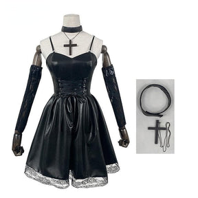 Misa Amane’s gothic wardrobe deserves its own fan club. This Death Note-inspired cosplay set brings her signature dark