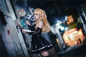 Misa Amane’s gothic wardrobe deserves its own fan club. This Death Note-inspired cosplay set brings her signature dark