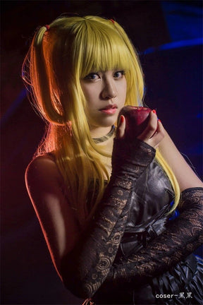 Misa Amane’s gothic wardrobe deserves its own fan club. This Death Note-inspired cosplay set brings her signature dark
