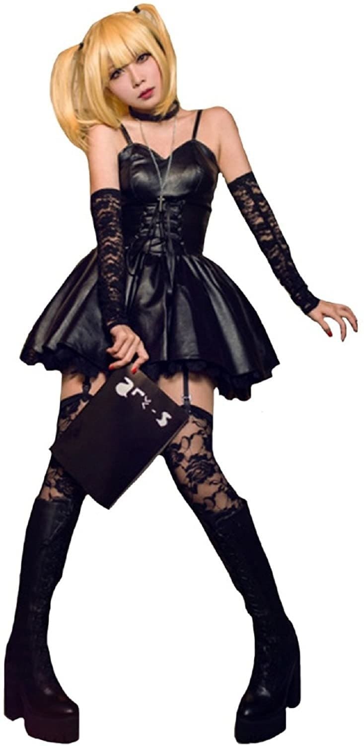 Misa Amane’s gothic wardrobe deserves its own fan club. This Death Note-inspired cosplay set brings her signature dark