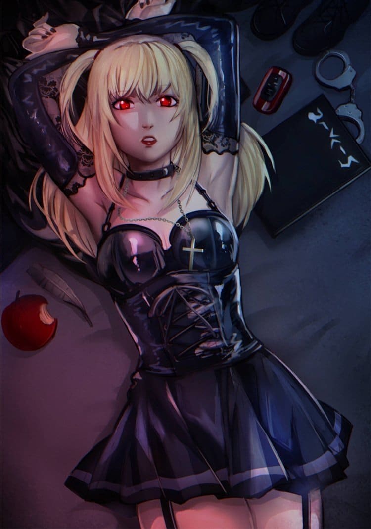 Misa Amane’s gothic wardrobe deserves its own fan club. This Death Note-inspired cosplay set brings her signature dark