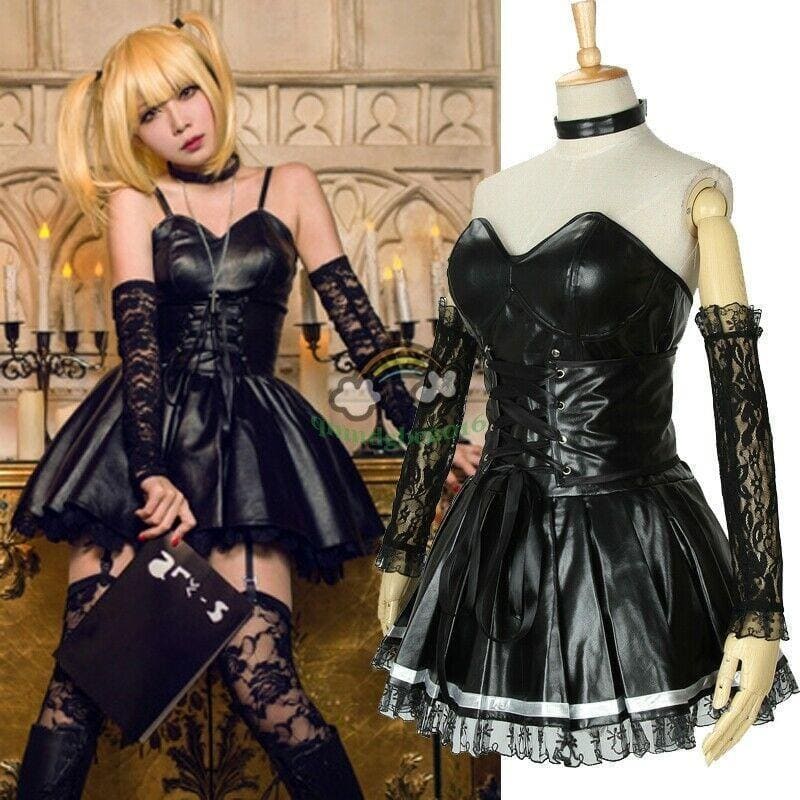 Misa Amane’s gothic wardrobe deserves its own fan club. This Death Note-inspired cosplay set brings her signature dark