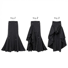 One skirt, several moods, and plenty of reasons to take the long way home. ☾ This gothic pinstripe changes