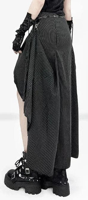 One skirt, several moods, and plenty of reasons to take the long way home. ☾ This gothic pinstripe changes