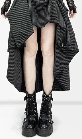One skirt, several moods, and plenty of reasons to take the long way home. ☾ This gothic pinstripe changes