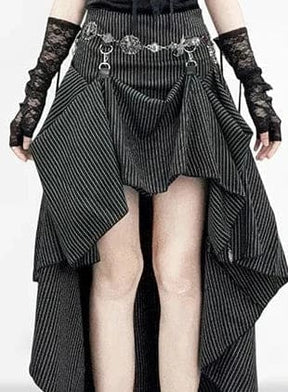 One skirt, several moods, and plenty of reasons to take the long way home. ☾ This gothic pinstripe changes