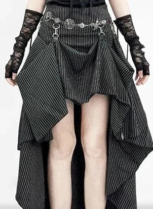 One skirt, several moods, and plenty of reasons to take the long way home. ☾ This gothic pinstripe changes