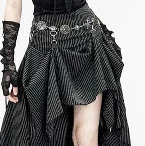 One skirt, several moods, and plenty of reasons to take the long way home. ☾ This gothic pinstripe changes