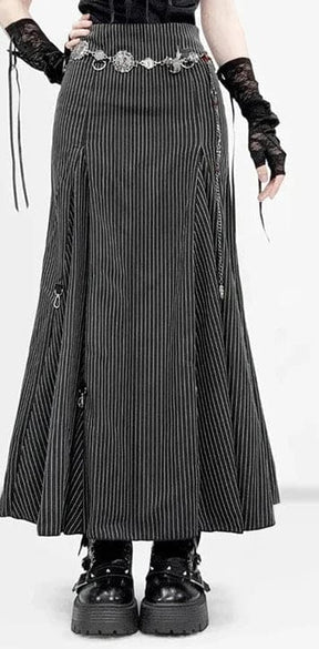 One skirt, several moods, and plenty of reasons to take the long way home. ☾ This gothic pinstripe changes