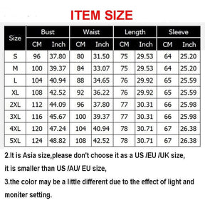 Size chart for occult double zipper cowl hoodie showing asia sizes s to 5xl in cm and inches for mystical occult style