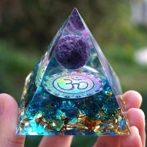 Orgone Crystal Pyramids Namaste Yoga Amethyst Energy Chakra Meditation