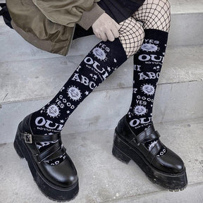 Oujia Stockings - dark, goth, goth socks, gothic, occult