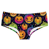 Pumpkin Party Undies - jack o lantern, lingerie, panties, pumpkin, spooky