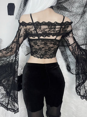 Dainty Goth Lace Overlay