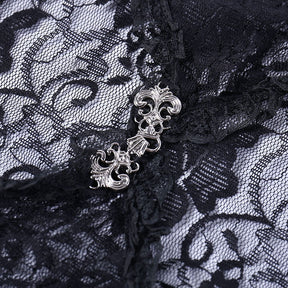 Baroque Lace Bell Sleeve Overlay