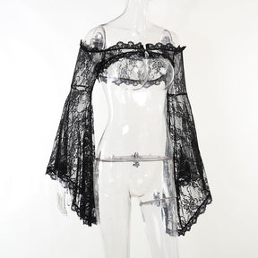 Dainty Goth Lace Overlay